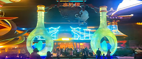 夜游發光雕塑