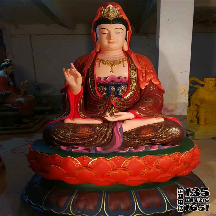 玻璃鋼彩繪景區(qū)寺廟大型觀(guān)音雕塑