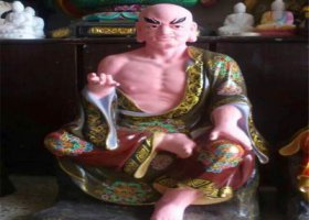 玻璃鋼彩繪寺廟景區(qū)菩薩十八羅漢雕塑