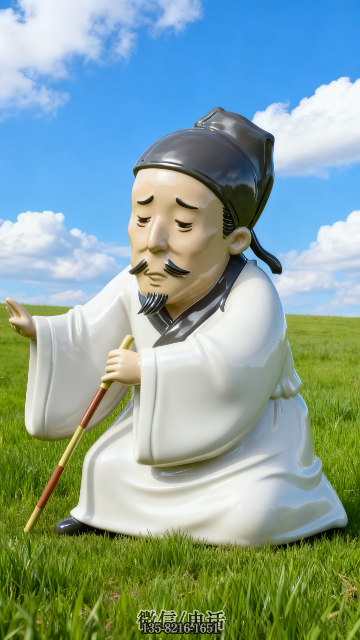 杜甫雕塑實(shí)拍圖