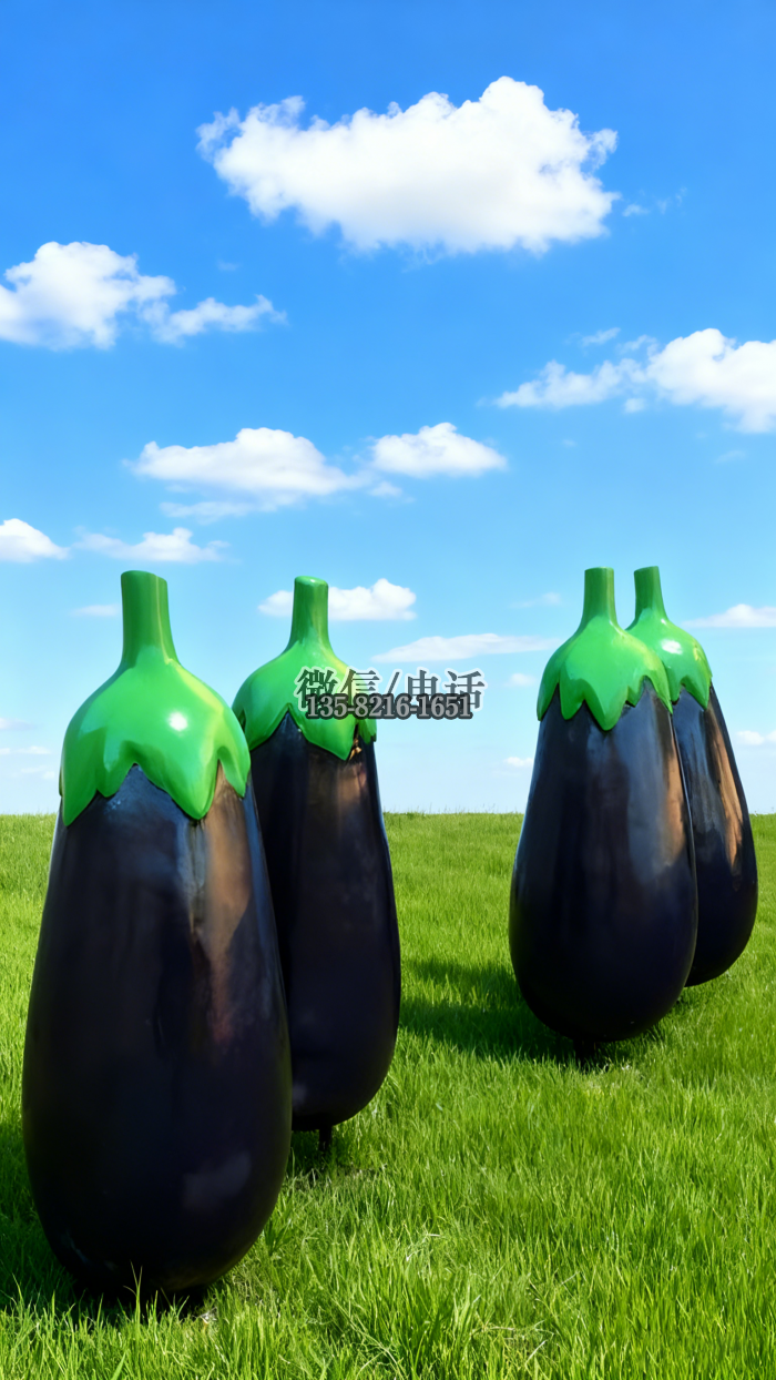 茄子雕塑實(shí)拍圖