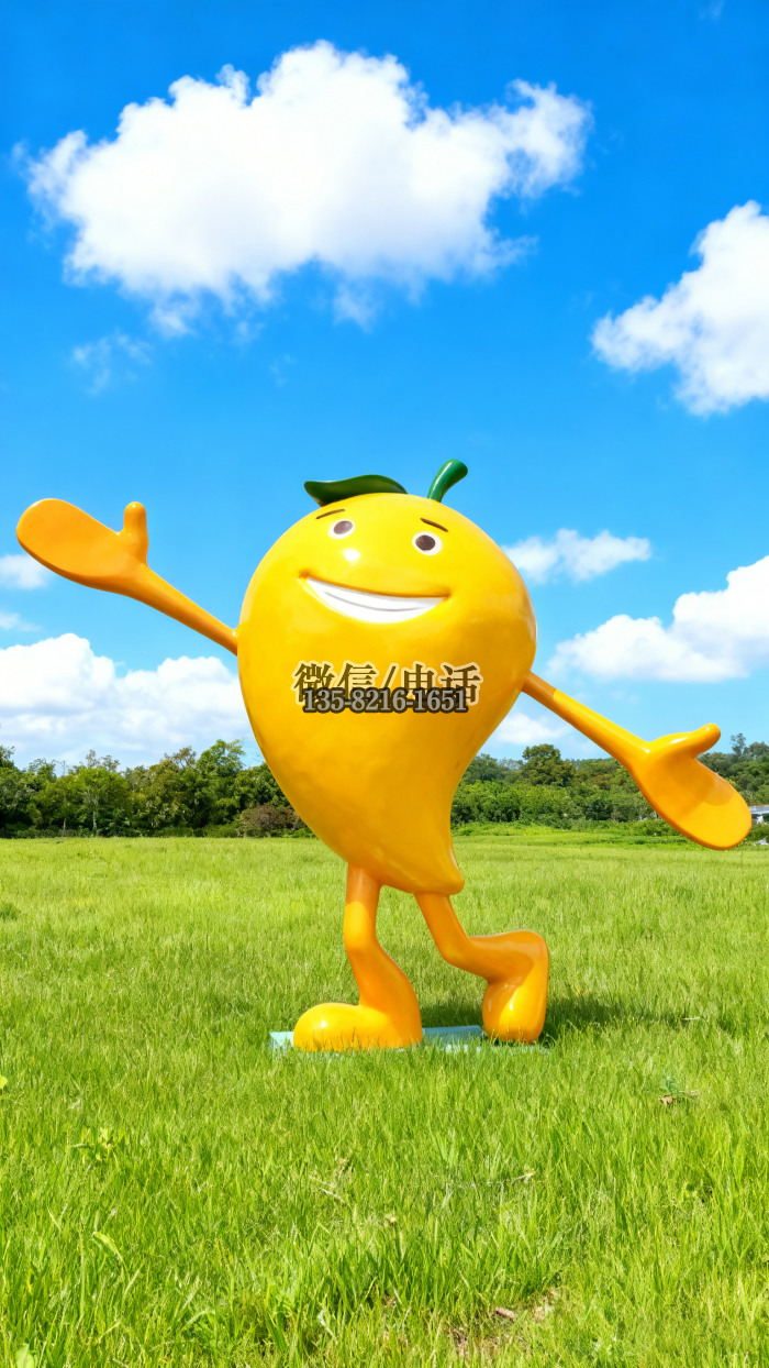 不銹鋼芒果雕塑