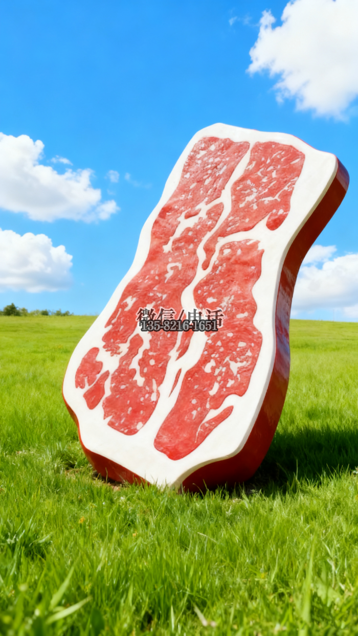 牛排雕塑實拍圖
